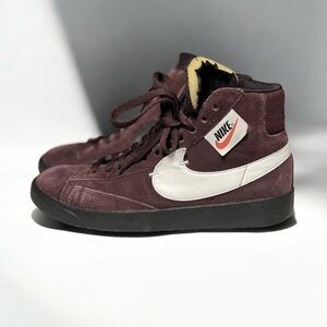 🌻Nike Blazer Mid Rebel XX Burgundy Crush Shoes Women's Size 8